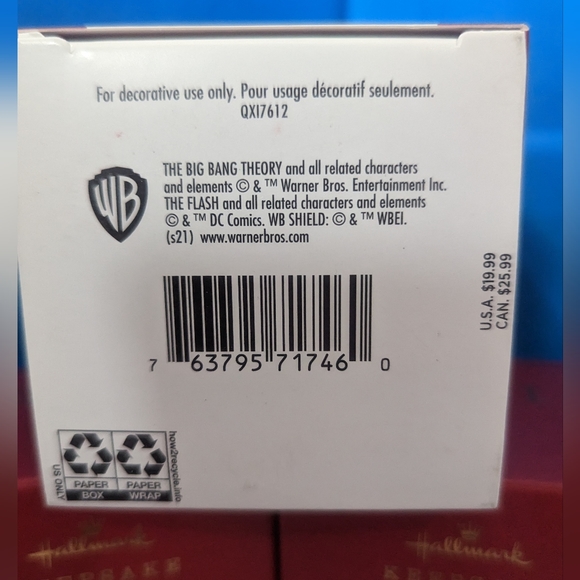 Sheldon Cooper as The Flash Hallmark Keepsake Magic Sound Ornament - Picture 4 of 4